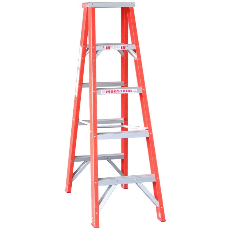 INDALEX Fibreglass Double Sided Ladder-Tradesman Series- 1.5m 135kg Rated
