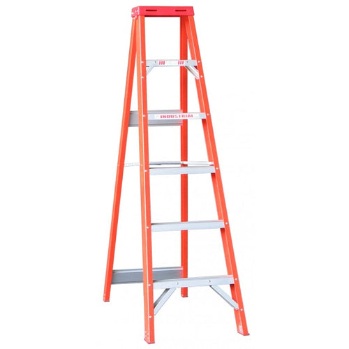 INDALEX Fibreglass Single Sided Ladder-Tradesman Series- 1.8m 135kg Rated