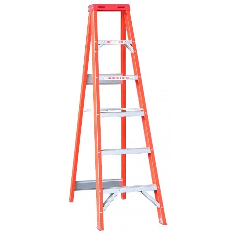 INDALEX Fibreglass Single Sided Ladder-Tradesman Series- 1.8m 135kg Rated