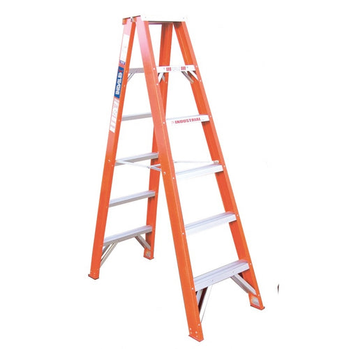 INDALEX Fibreglass Double Sided Ladder-Tradesman Series- 1.8m 135kg Rated