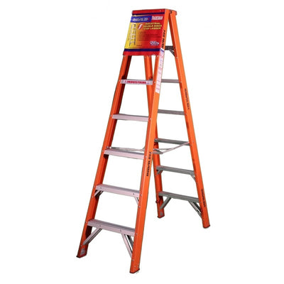 INDALEX Fibreglass Double Sided Ladder-Tradesman Series- 2.4m 120kg Rated