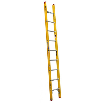 INDALEX Fibreglass Single Ladder-Tradesman Series- 3.0m 135kg Rated