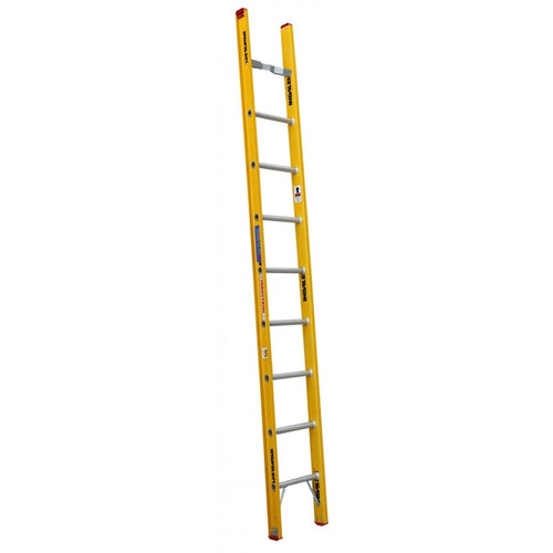 INDALEX Fibreglass Single Ladder-Tradesman Series- 3.0m 135kg Rated