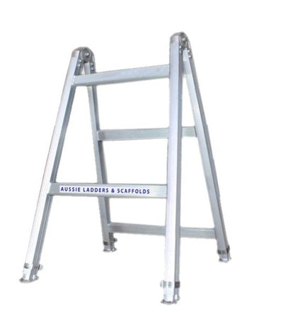 Industrial XS Heavy Duty Aluminium Adjustable Leg Trestle Ladder-1.2m 225kg Rated AT1.2M