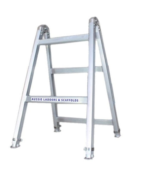 Industrial XS Heavy Duty Aluminium Adjustable Leg Trestle Ladder-1.2m 225kg Rated AT1.2M