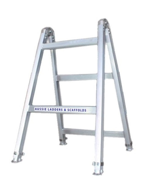 Industrial XS Heavy Duty Aluminium Adjustable Leg Trestle Ladder-1.2m 225kg Rated AT1.2M