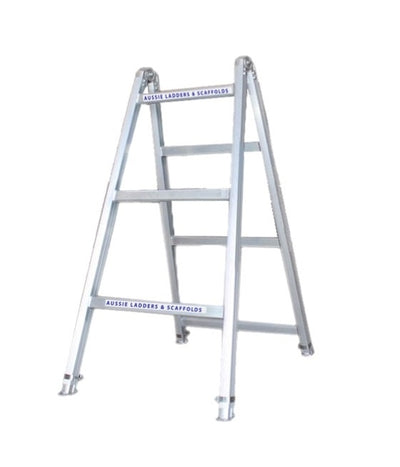 Industrial XS Heavy Duty Aluminium Adjustable Leg Trestle Ladder-1.8m 225kg Rated AT1.8M