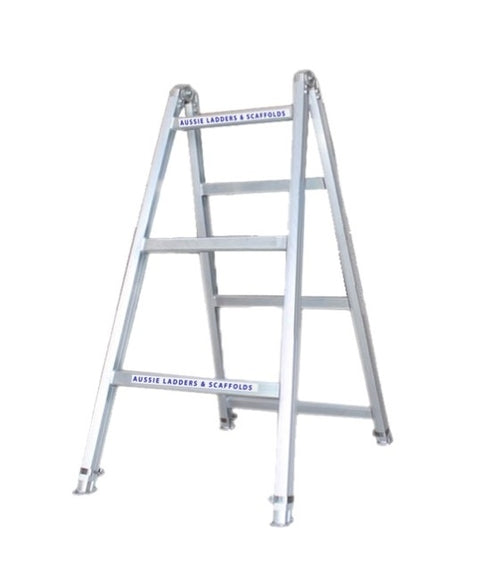 Industrial XS Heavy Duty Aluminium Adjustable Leg Trestle Ladder-1.8m 225kg Rated AT1.8M