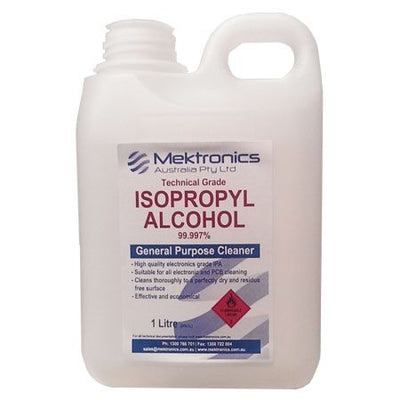 MEKTRONICS IPA Technical Grade, 100% Pure, Isopropyl Alcohol 1L-Cleaner, Disinfectant, Antiseptic
