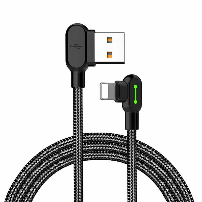 INDUSTRIAL XS 1.8M Braided USB Charger Phone Cable Data Cord For iPhone 13 12 11 Pro Max XR X iPad