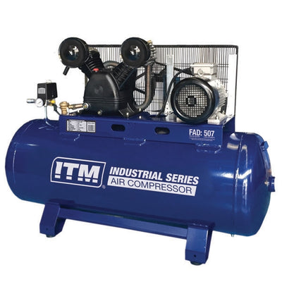 ITM Air Belt Drive 3Phase 5.5hp Stationary Compressor With 200Ltr Tank-FAD 507 L/PM- TM353-55200