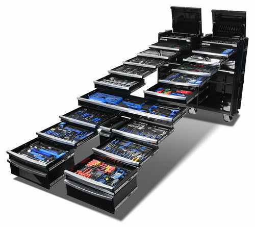KINCROME  Contour V2 Workshop Tool Kit 1141 Piece 22 Drawer 60" Black