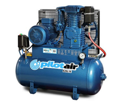 Pilot K25L18 Horizontal 3 Phase Reciprocating Air Compressor