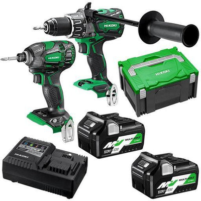Hitachi/Hikoki KC18DBDL(HRZ) 18V 5.0Ah Li-ion Cordless Brushless 2pce Combo Kit