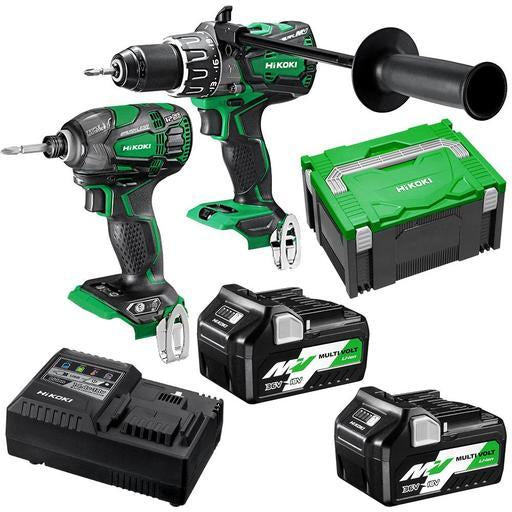 Hitachi/Hikoki KC18DBDL(HRZ) 18V 5.0Ah Li-ion Cordless Brushless 2pce Combo Kit
