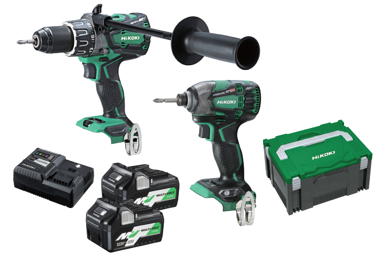 Hitachi/Hikoki KC36DBDL(HRZ) 36V 5.0Ah/2.5Ah Li-Ion Cordless Brushless 2pce Combo Kit