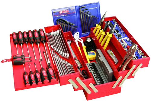 KC Tools 110tk Proam Tool Kit in Cantilever Tool Box-110pce