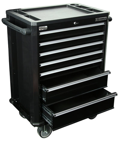 KC Tools  7 Drawer Roller Cabinet-Black-A22112B