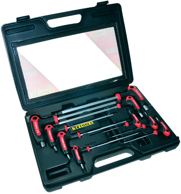 KC Tools A13080 9PC T HANDLE HEX KEY SET