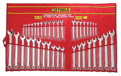 KC Tools A13340 38PCE Combination Spanner Set