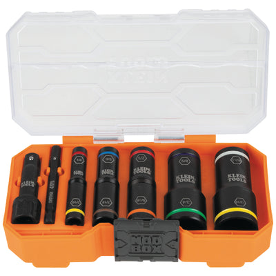 Klein Tools 65618 KNECT Flip-10 Heavy-Duty Impact Socket Set 8pc - 65618
