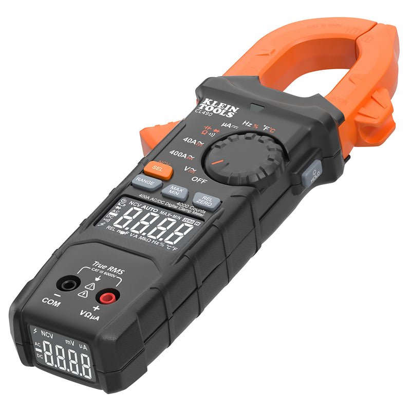 Klein Tools A-CL490 400A AC/DC Dual-Display Digital Clamp Meter - A-CL490