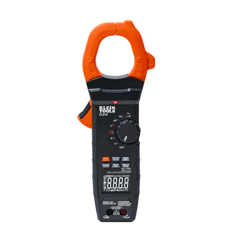 Klein Tools A-CL910 2000A AC/DC TRMS Clamp Meter with Worklight - A-CL910