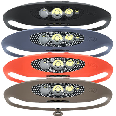 KNOG LED BILBY Hi Powered HeadLamp Torch-USB Rechargeable-Silicone Band