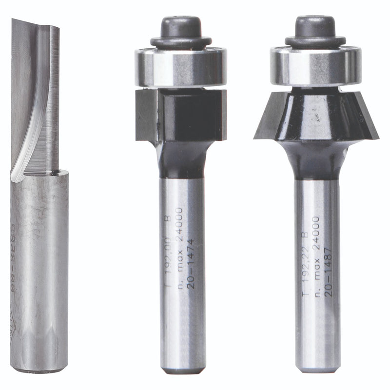 Carbitool Router Bit, LAMINATE TRIM SET TCT 3PCE