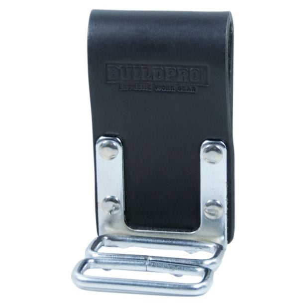 BUILDPRO Tradie Leather Belt- Holder Frog To Suit 2 Nipps LBFMDN