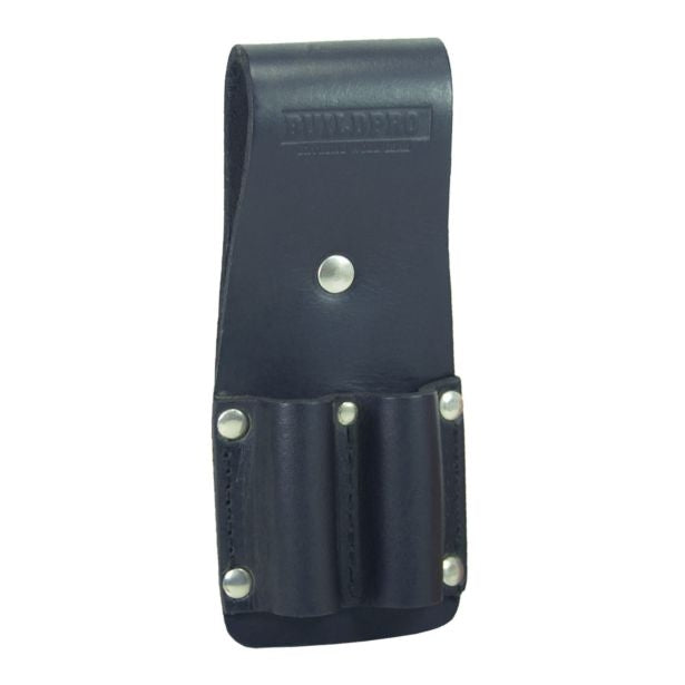 BUILDPRO Tradie Leather Belt- All lLeather Wire Cutter Nipps Holder Frog LBFMNF