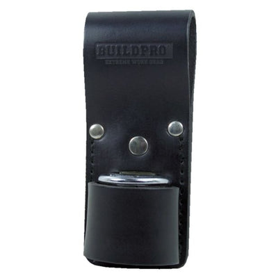 BUILDPRO Tradie Leather Belt- Scaffold Hammer Holder Frog LBFMPH