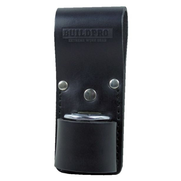 BUILDPRO Tradie Leather Belt- Scaffold Hammer Holder Frog LBFMPH
