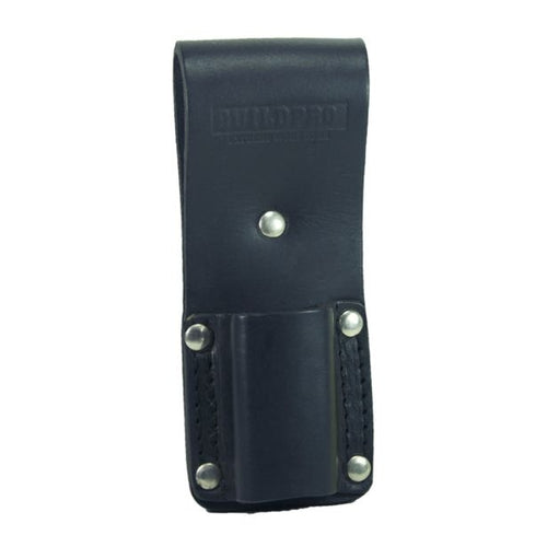 BUILDPRO Tradie Leather Belt- Shaped Level Holder Frog LBFMSL