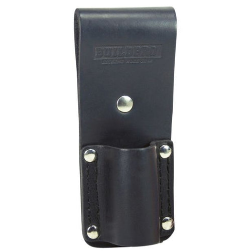 BUILDPRO Tradie Leather Belt- 30mm Podger/Ratchet Holder Frog LBFPF30