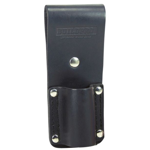 BUILDPRO Tradie Leather Belt- 30mm Podger/Ratchet Holder Frog LBFPF30