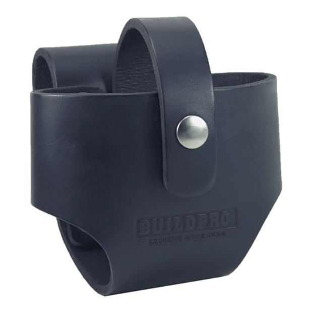 BUILDPRO Tradie Leather Belt- Tape Holder Frog For Larger Tapes LBFTXL