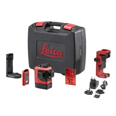 LEICA LINO L6R-1 Li Ion 3D 3x360&deg; Red Beam Multi Line Laser Combo Kit With Rugged Case