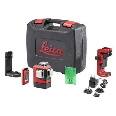LEICA LINO L6G-1 Li Ion 3D 3x360&deg; Green Beam Multi Line Laser Combo Kit With Rugged Case
