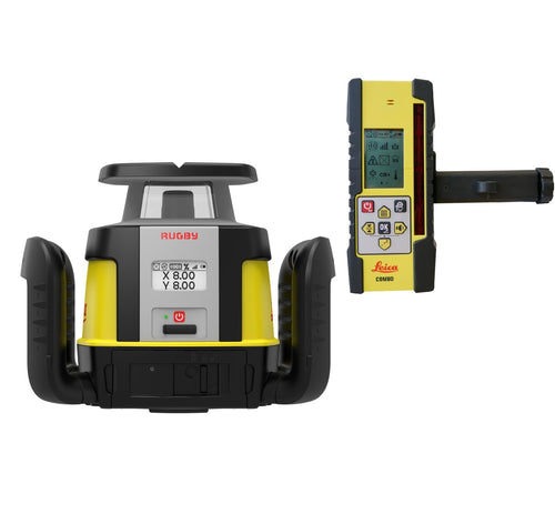 LEICA Chameleon Rugby Red Beam Upgradable Construction Laser Level Kit-CLH With CLX200  LG6012276
