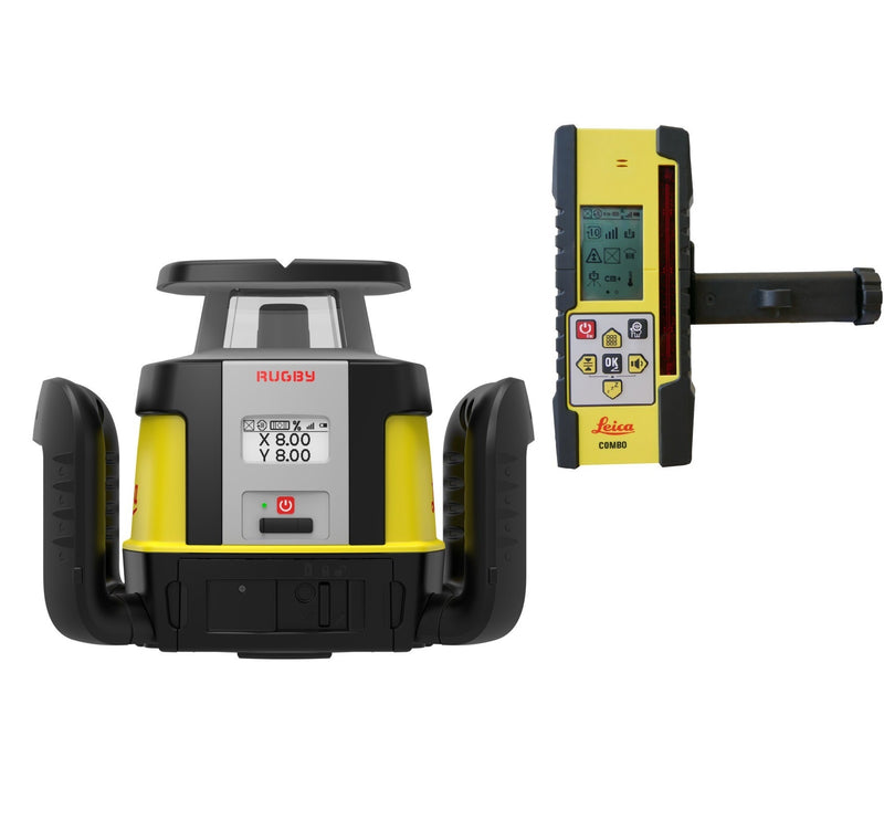 LEICA Chameleon Rugby Red Beam Upgradable Construction Laser Level Kit-CLH With CLX300  LG6012277