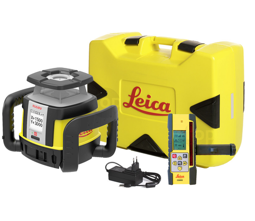 LEICA Chameleon Rugby Red Beam Upgradable Construction Laser Level Kit-CLA With CLX700  LG6012284