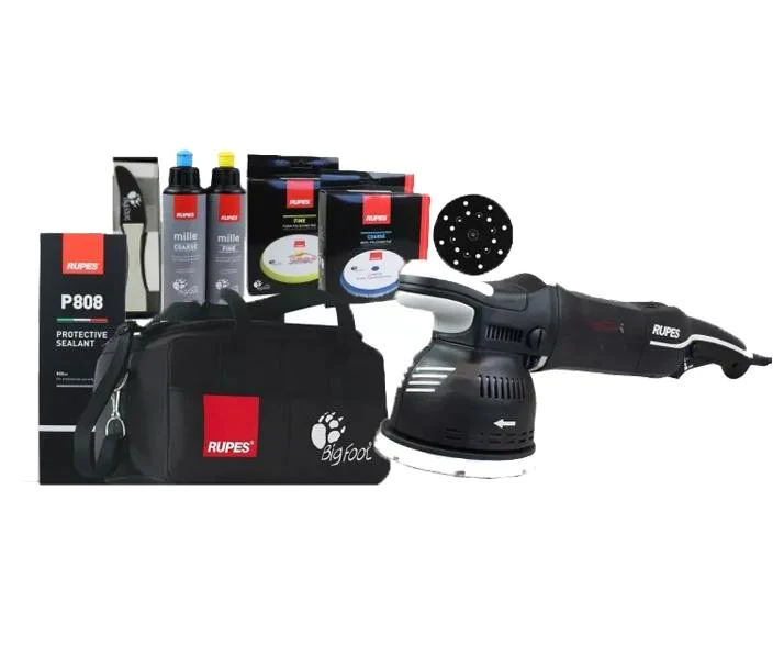 RUPES LK900E/DLX BIGFOOT Mille Gear Driven Dual Action Polisher Deluxe Lux Kit