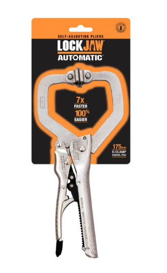 LOCKJAW 175MM 7INCH SWIVEL PAD C-CLAMP 62014