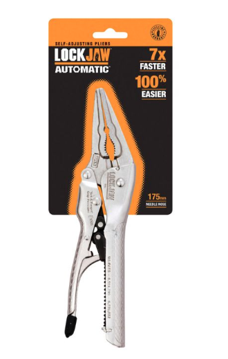 LOCKJAW 175MM 7INCH NEEDLE NOSE PLIERS 93001