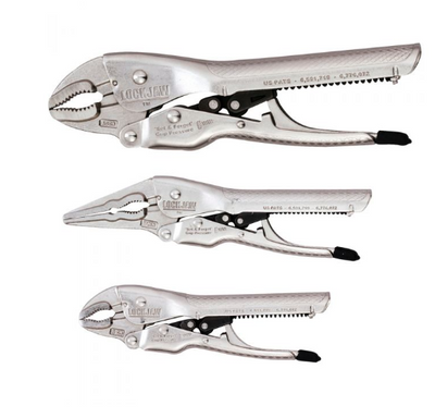 LOCKJAW LOCKJAW SET 10INCH/6INCH CURVED JAW 7INCH NEEDLE NOSE 801002