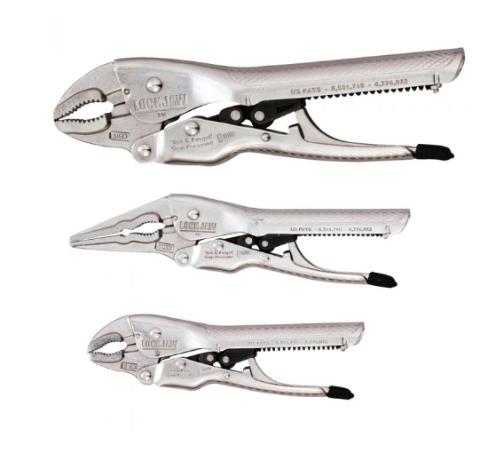 LOCKJAW LOCKJAW SET 10INCH/6INCH CURVED JAW 7INCH NEEDLE NOSE 801002