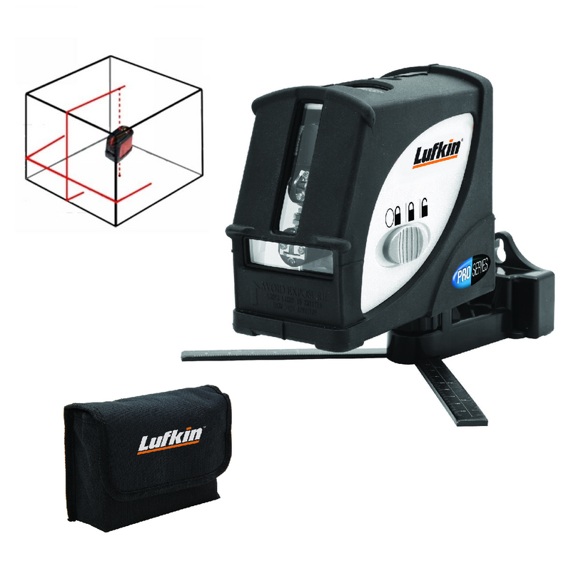 LUFKIN Cross Line & Plumb Dot Laser Level Kit  LCL4 - Discontinued Please Call For Alternatives