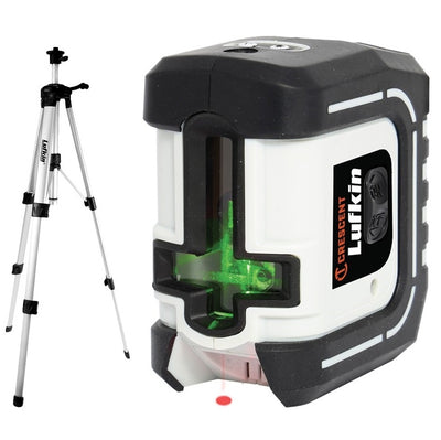 LUFKIN  Self-Levelling Multi Line Green Beam Laser Level + Plumb Dot Kit with Tripod-LCL35G -BFD