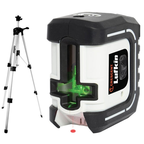 LUFKIN  Self-Levelling Multi Line Green Beam Laser Level + Plumb Dot Kit with Tripod-LCL35G -BFD